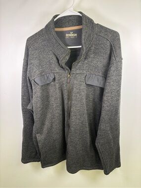 OUTDOOR LIFE ZIP JACKET  MEN XL
GRAY  POLYESTER 4 FRONT POCKETS